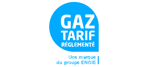 Logo de gaz tarif réglementé by Engie
